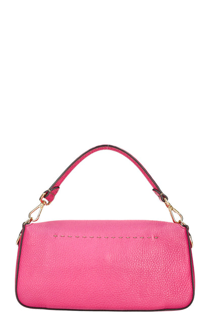 FENDI Baguette Bag Selleria Leather Pink