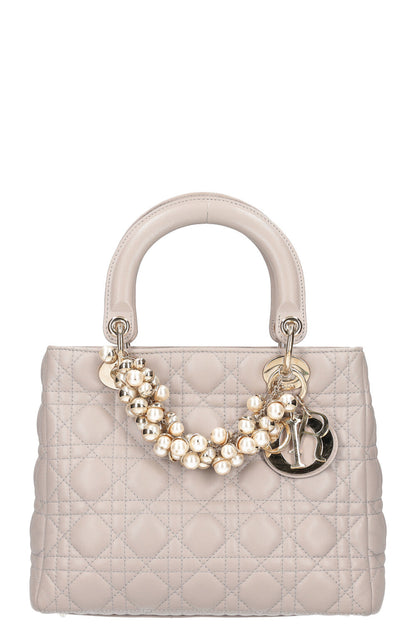 Christian Dior Lady Dior Bag Medium Cannage Grey