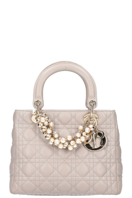 Christian Dior Lady Dior Bag Medium Cannage Grey