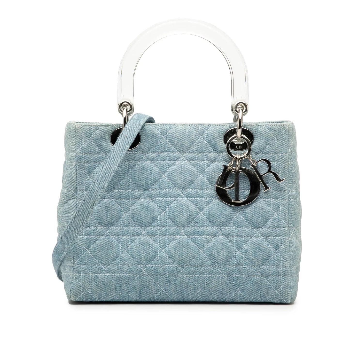 Dior Lady Dior Cannage Blue Handbag Cannage