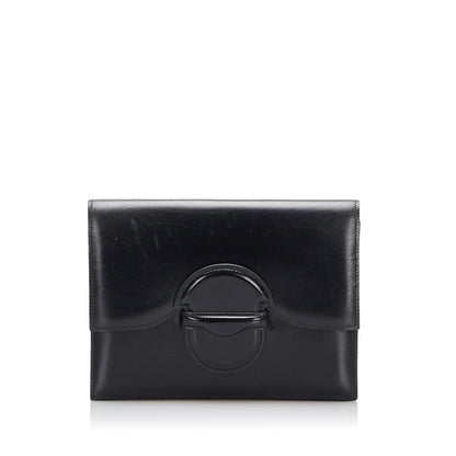 Luxury Hermes Box Calf Leather Clutch Bag Shg-Zzytms