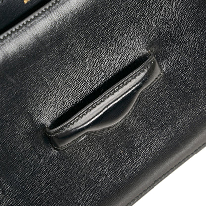 Luxury Hermes Box Calf Leather Clutch Bag Shg-Tvrjo2