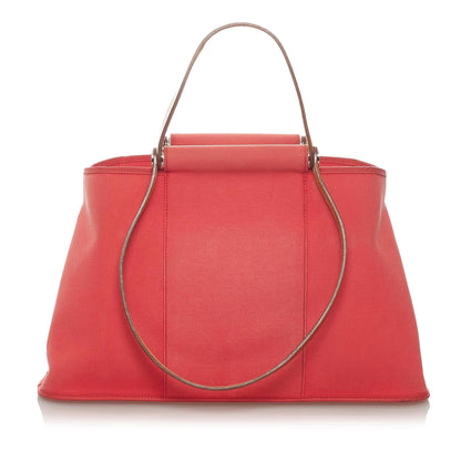 Luxury Hermes Cabag Elan Canvas Satchel Shg-Qdwe1U