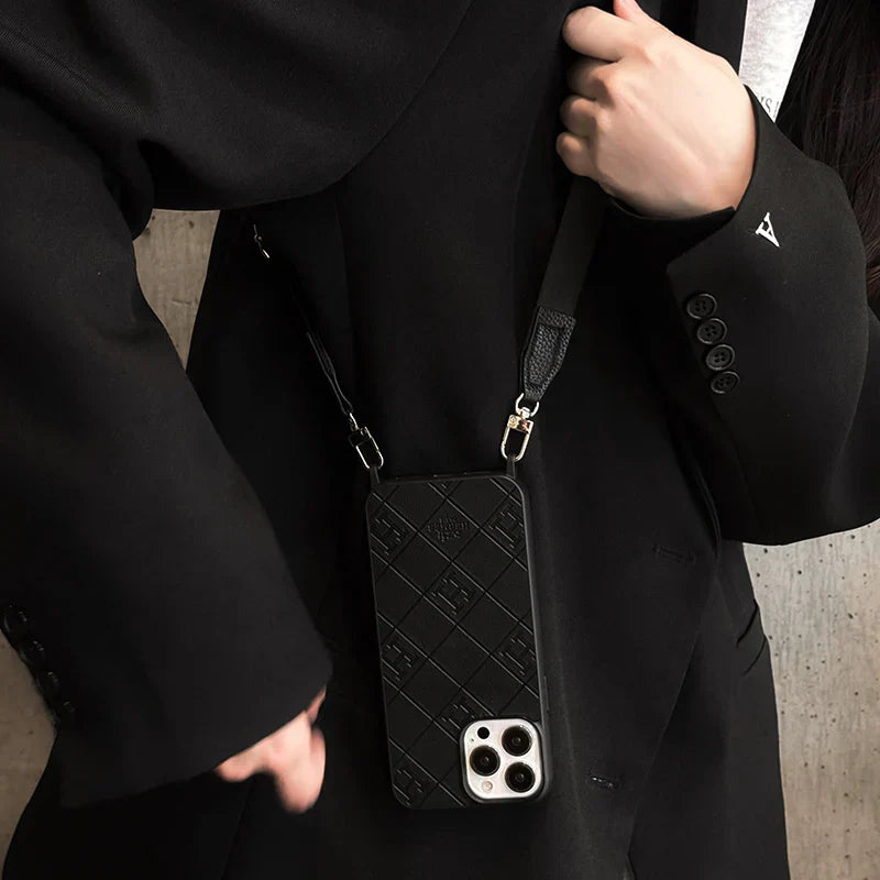Hermes Crossbody Phone Case with Strap For iPhone
