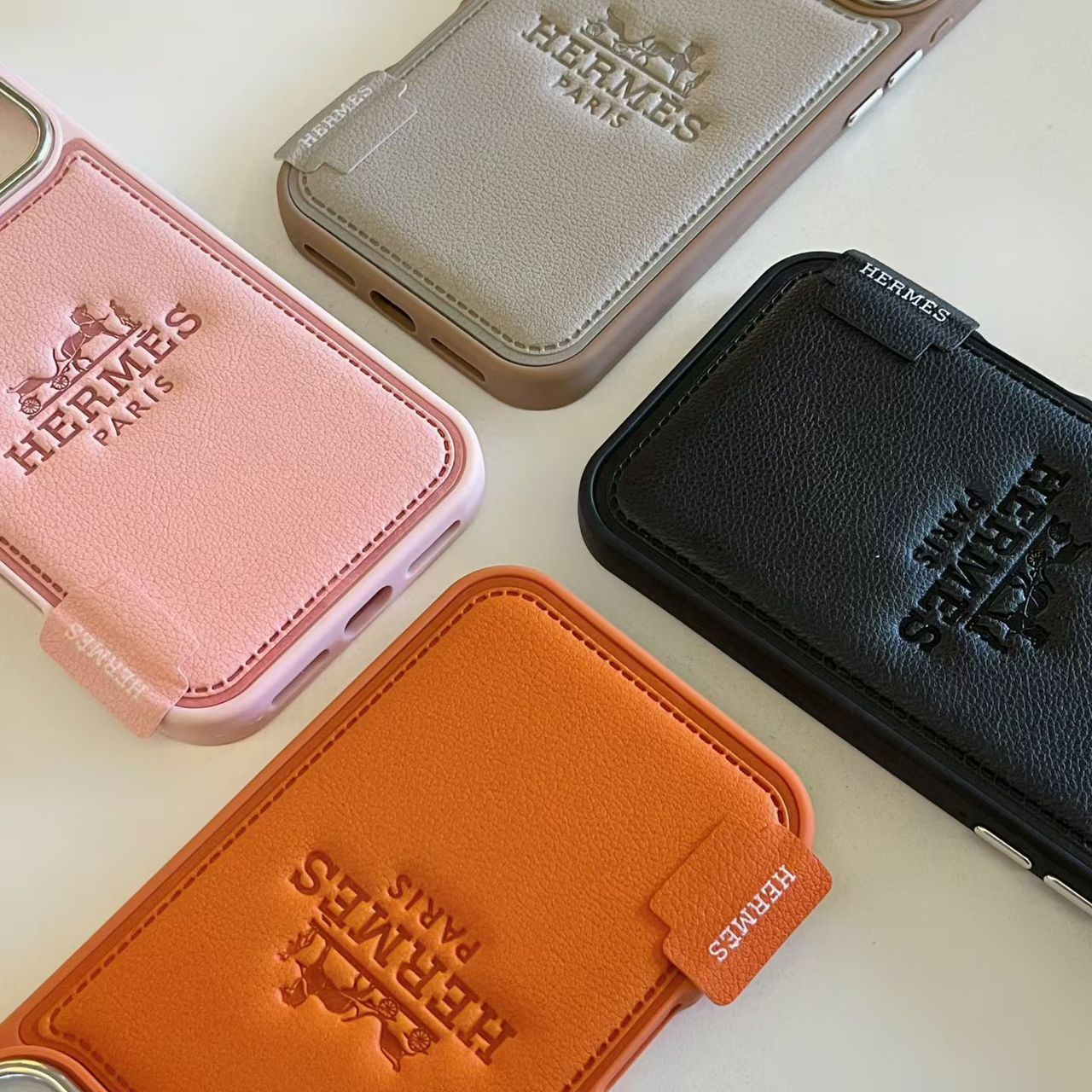 Hermes Leather Phone Case for 1317 / Pro / Pro Max