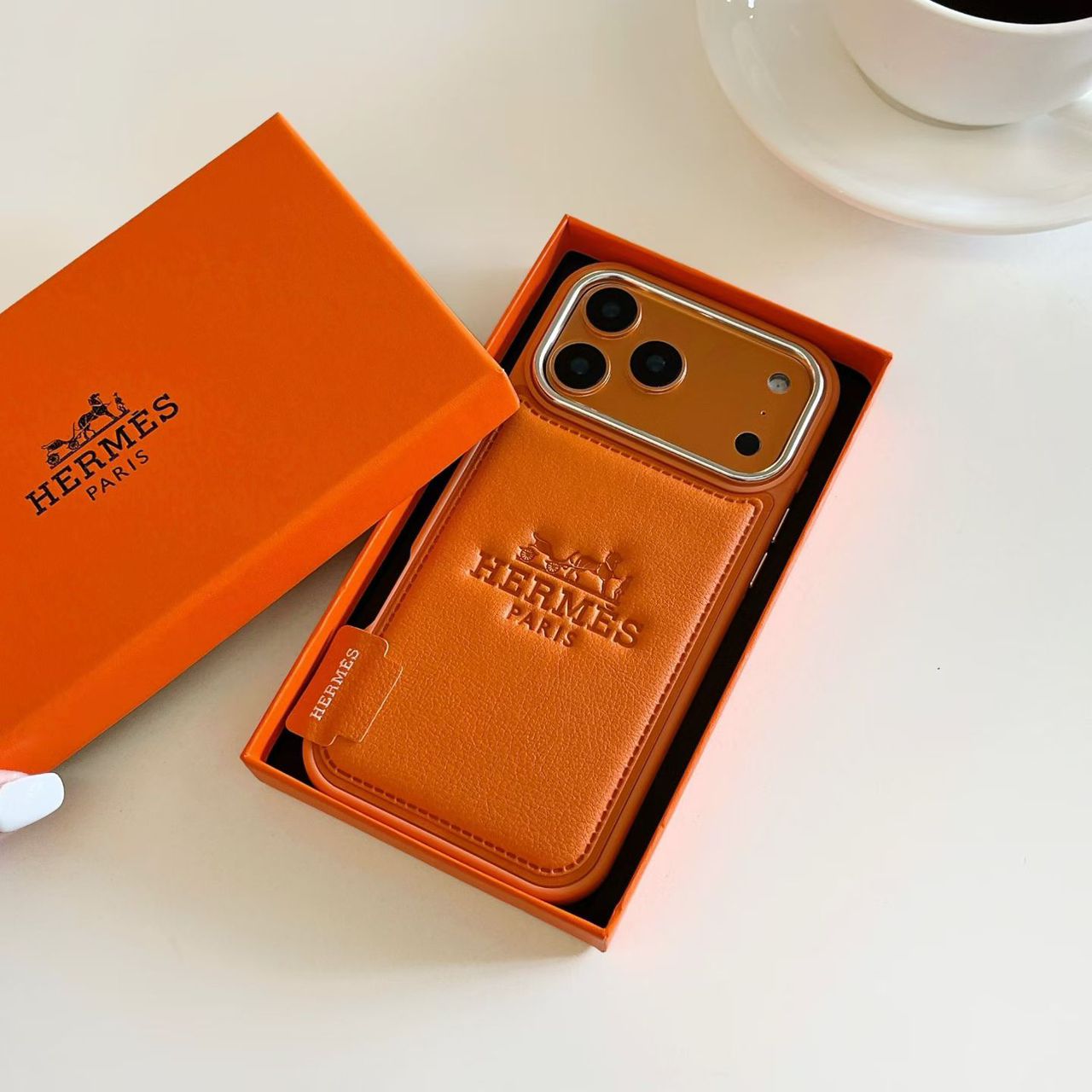Hermes Leather Phone Case for 1317 / Pro / Pro Max