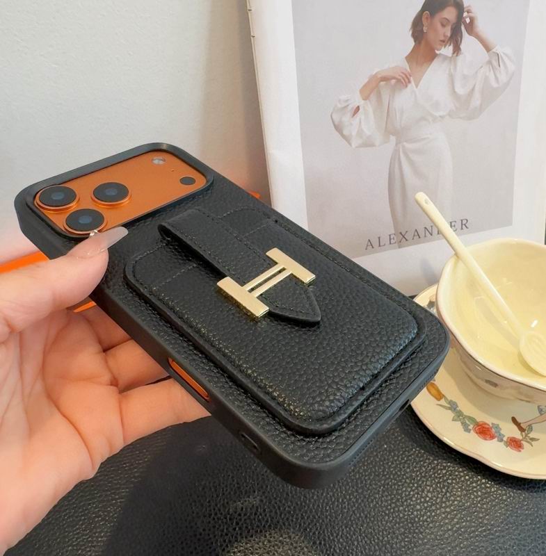 Hermes Leather iPhone Cover Card Slot For 1217 Series