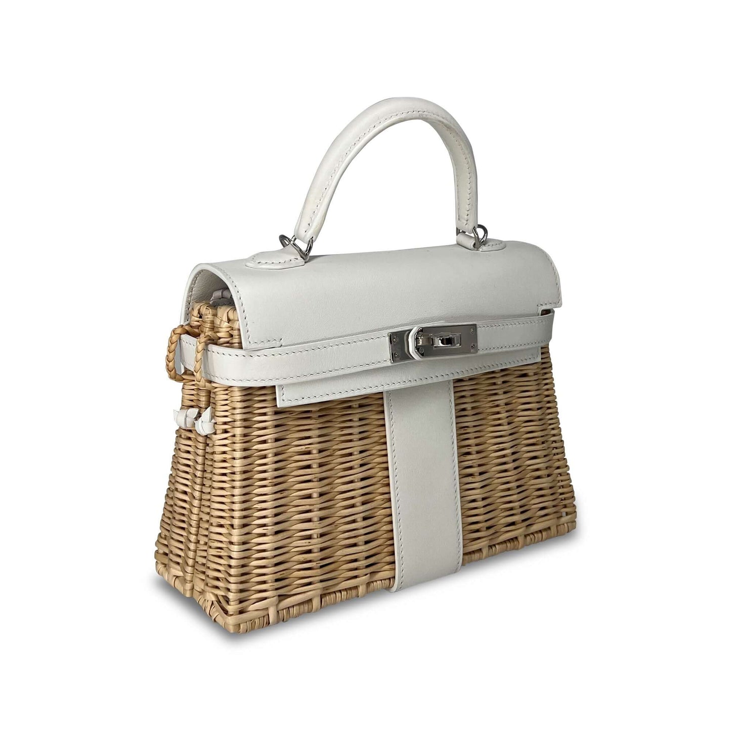 Top Quality Luxury Hermes Kelly Designer Bag In White K20