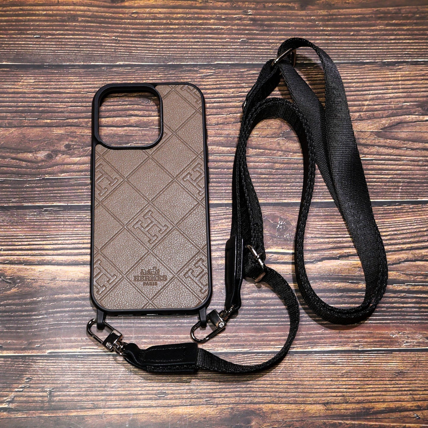 Hermes Crossbody Phone Case with Strap For iPhone