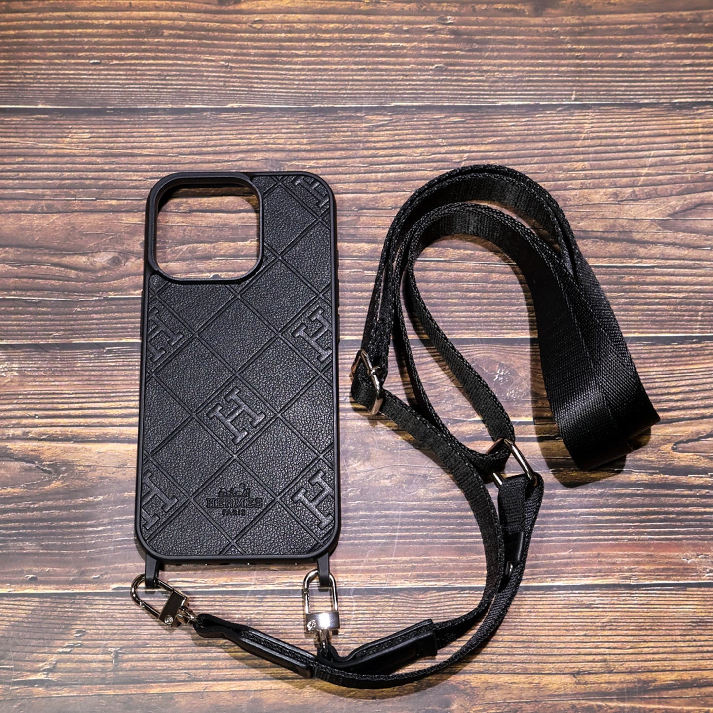 Hermes Crossbody Phone Case with Strap For iPhone