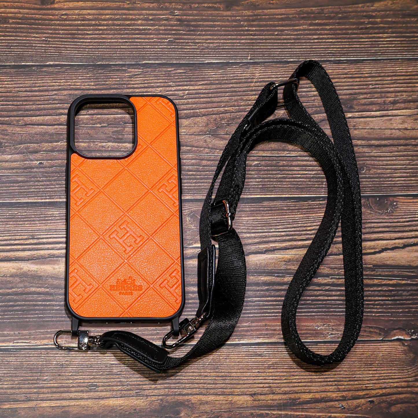 Hermes Crossbody Phone Case with Strap For iPhone