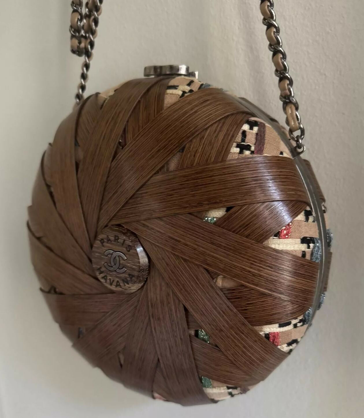 Chanel Luxury Tweed Beige Handbag