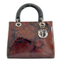 Christian Dior Handbag MA-0958 Patent leather Brown Lady Dior Women