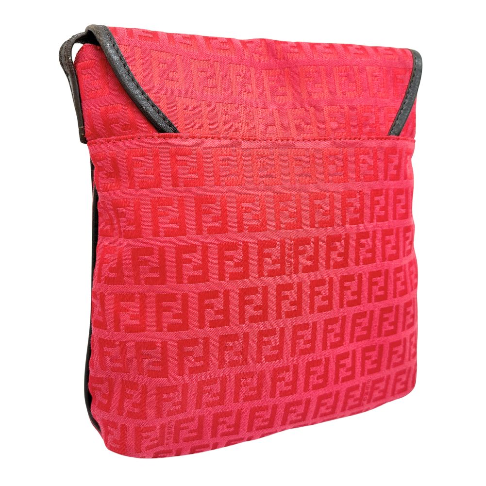 Fendi Luxury Leather Red Clutch Style 3