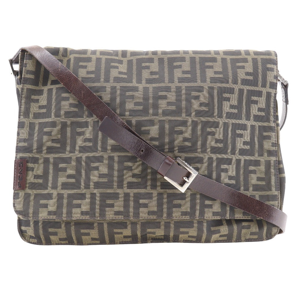 Fendi Zucca Nylon Canvas Shoulder Bag