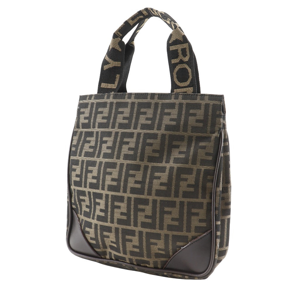Fendi Tote Canvas Red Tote Bag Style 26