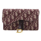 Christian Dior Waist bag canvas Bordeaux 2-way clutch Trotter saddle Women