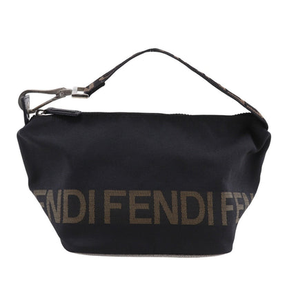 Fendi Logo Nylon Canvas Handbag