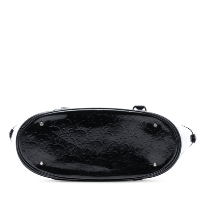 Black Dior Diorissimo Trotter Patent Tote
