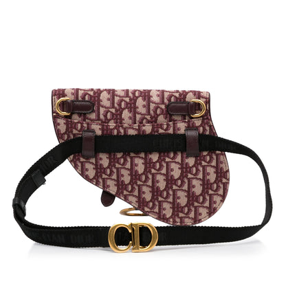 Dior Leather Canvas Crossbody Bag