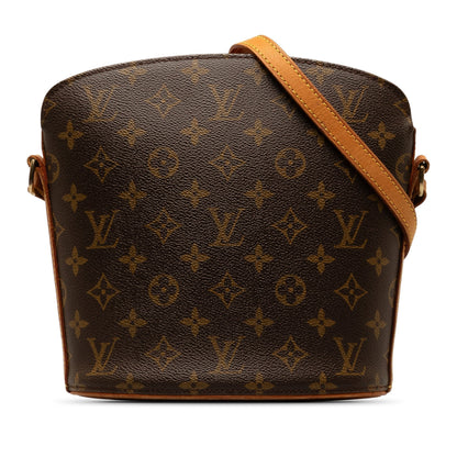 Brown Louis Vuitton Monogram Drouot Crossbody Bag
