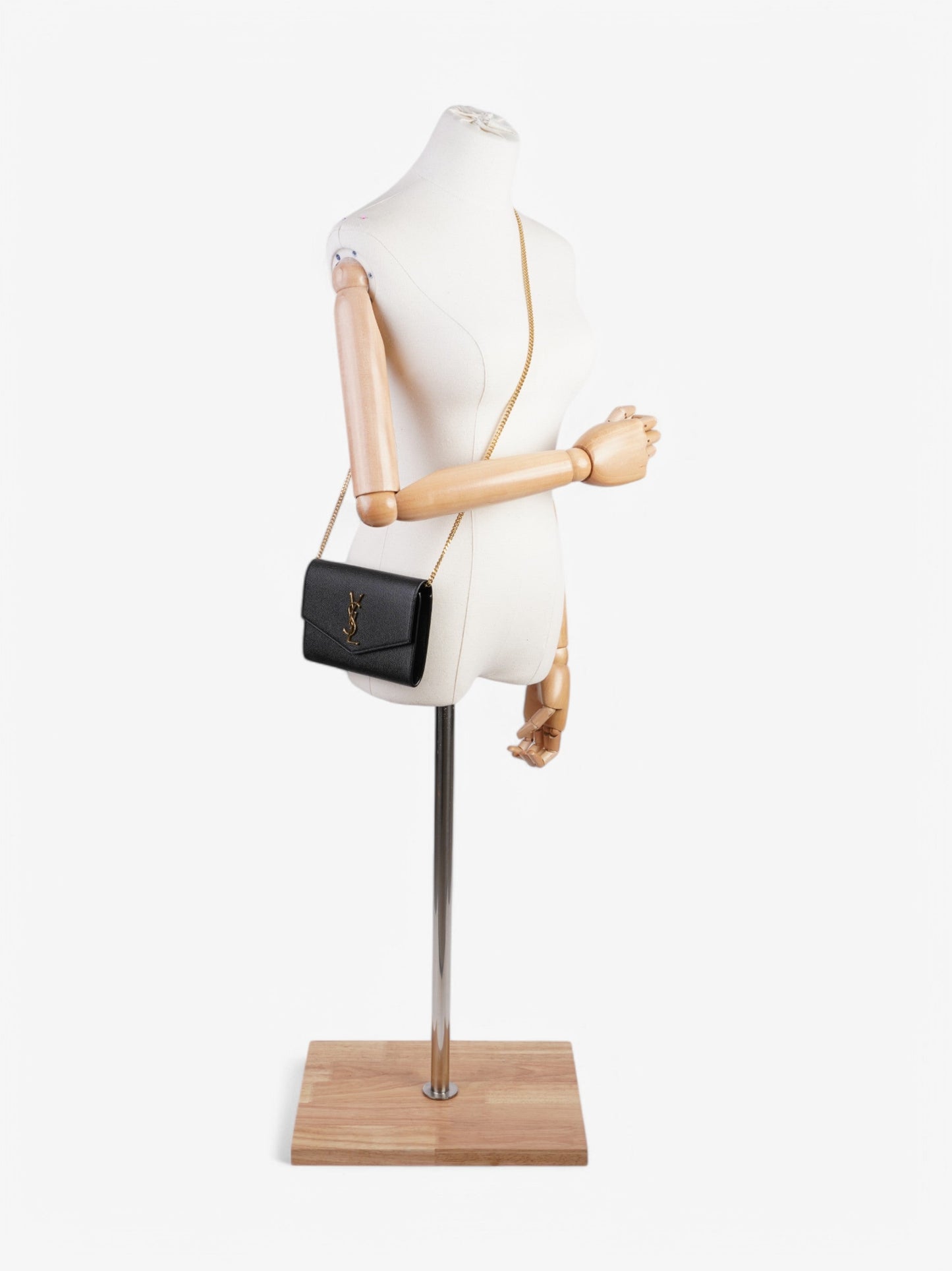 Saint Laurent Uptown Leather Black Crossbody