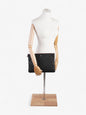 Chanel Clutch Pouch Black Caviar Leather Large