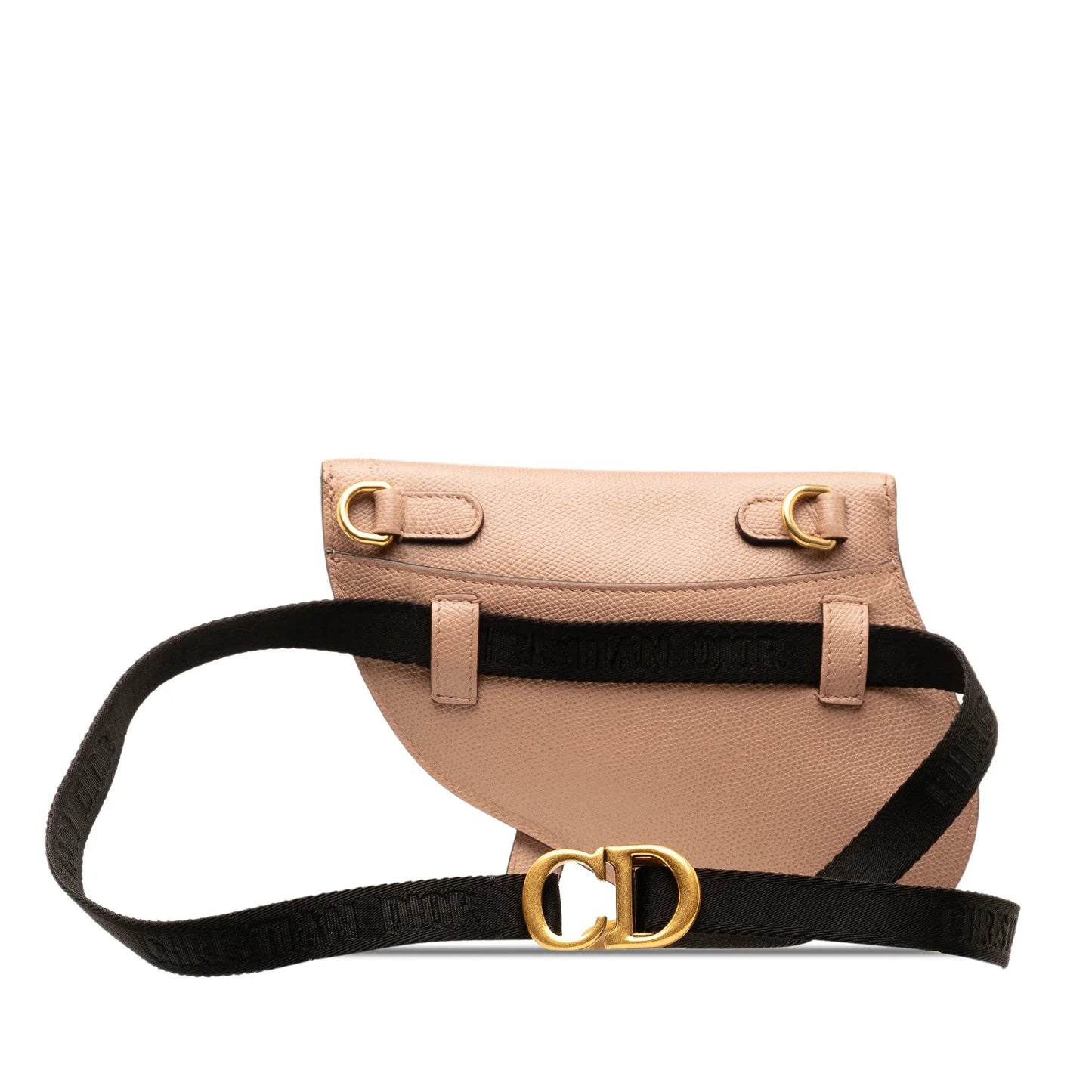 Brown Dior Leather Saddle Belt Bag