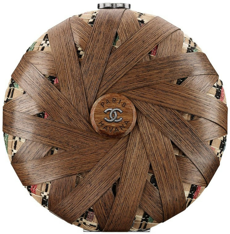 Chanel Luxury Tweed Beige Handbag