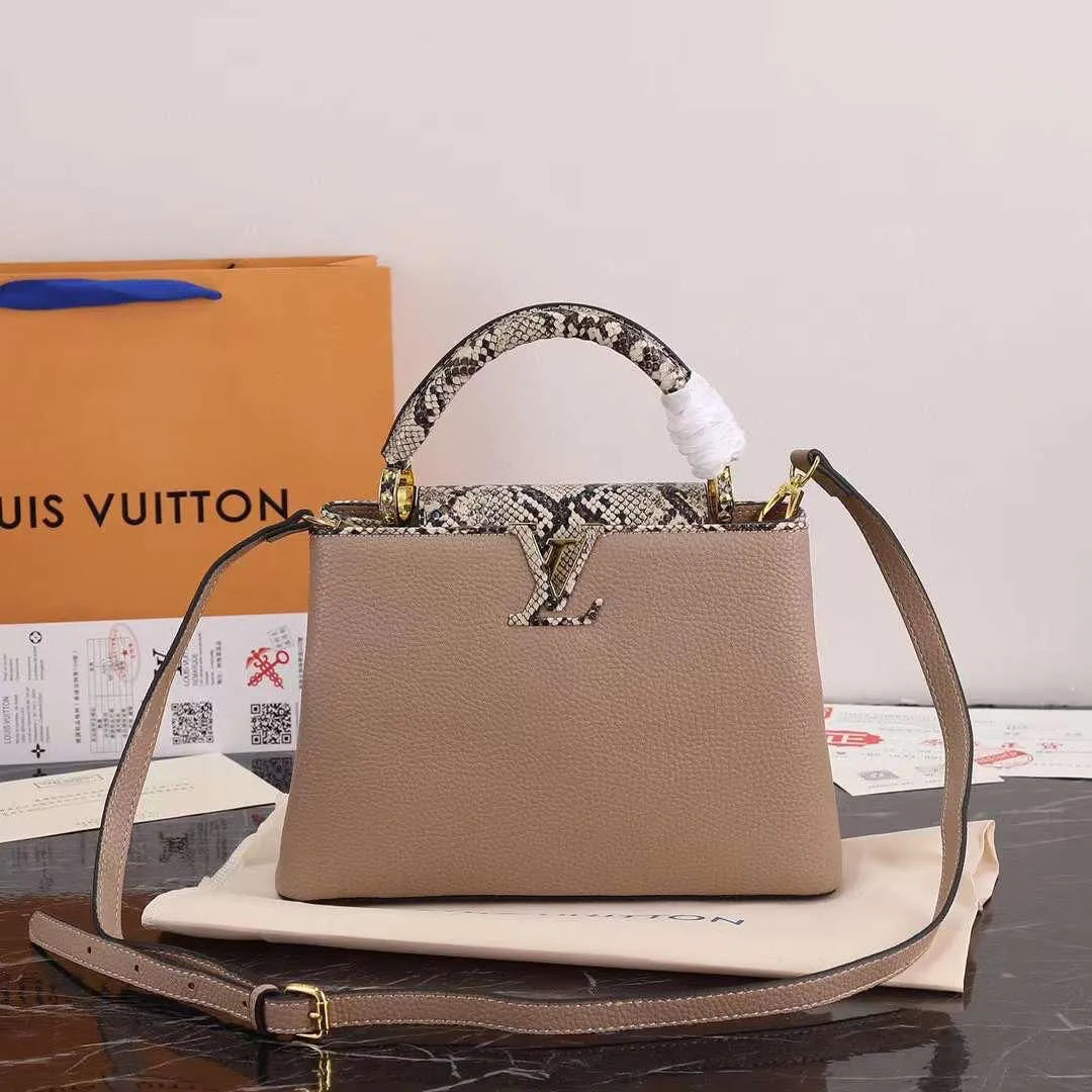 Louis Vuitton Taurillon Leather Capucines PM Bag