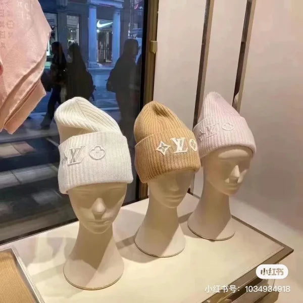 Louis Vuitton Logo Beanie Hat Wool