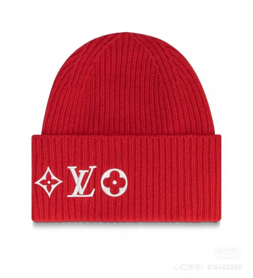 Louis Vuitton Logo Beanie Hat Wool