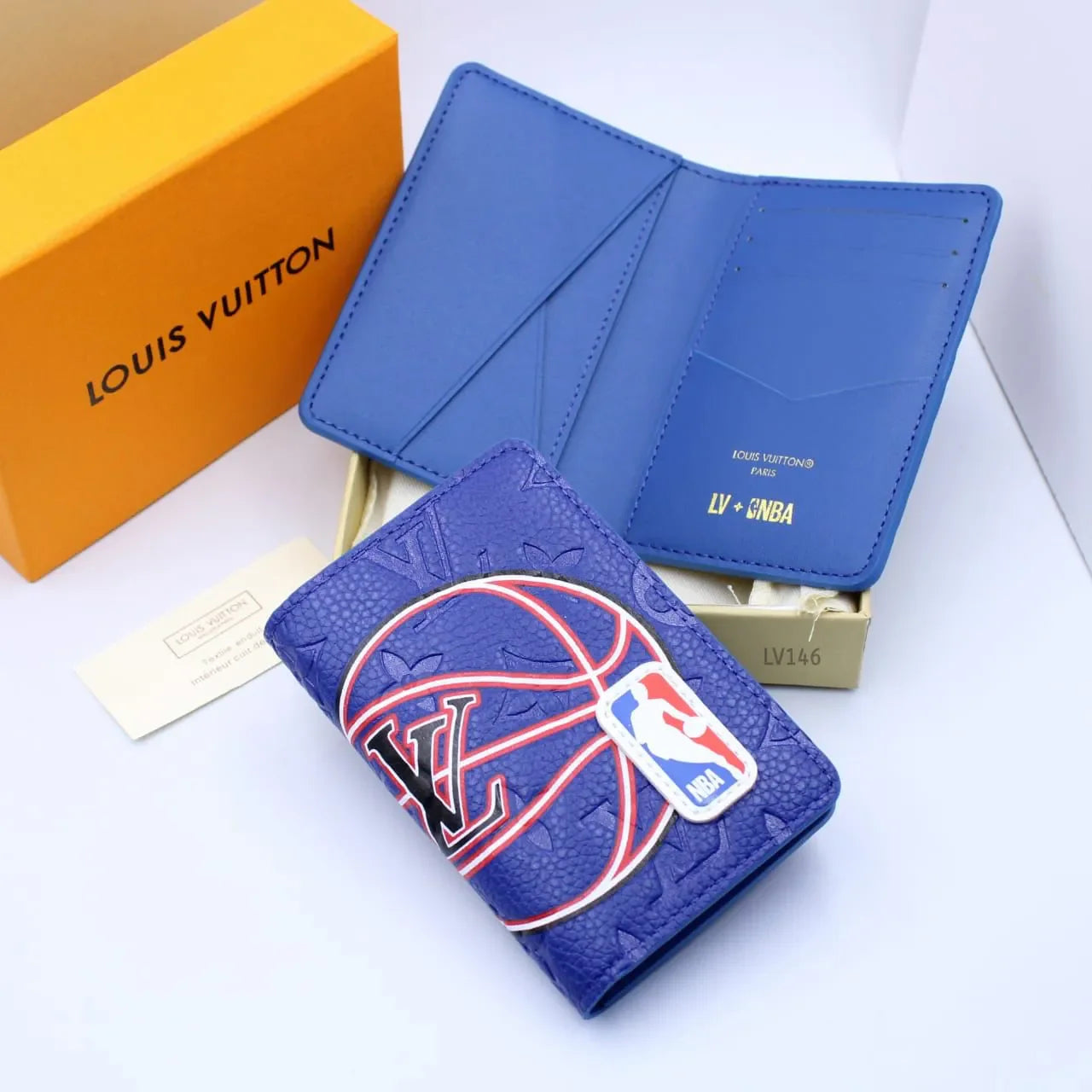 Louis Vuitton NBA Leather Monogram Logo Pocket Organizer