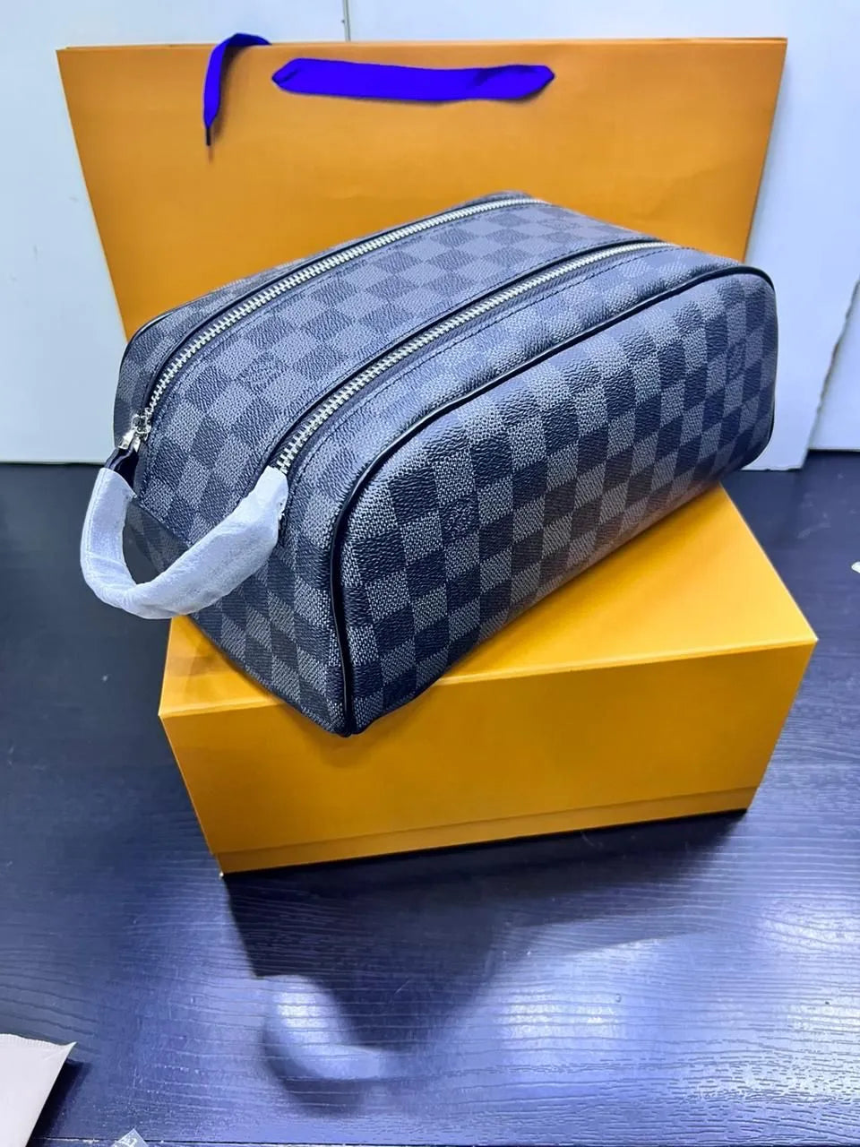 Louis Vuitton Damier Ebene Trousse Toilette Bag