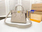 Louis Vuitton MM Greige Leather Tote Bag