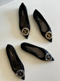 Louis Vuitton Satin Crystal Embellished Madeleine Pumps