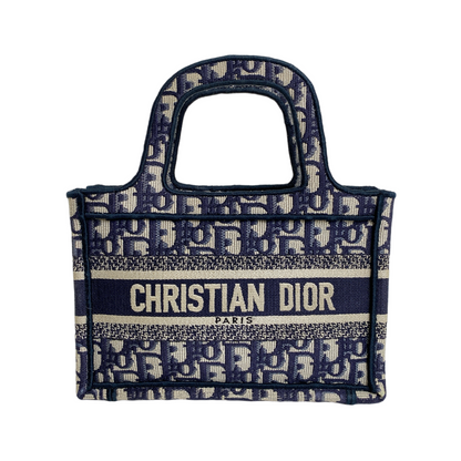 Dior Book Tote Lou Mini Canvas Tote Bag