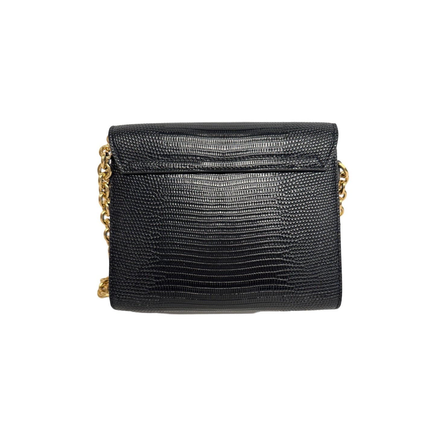 Dolce & Gabbana DG Crystals Crossbody Bag Black Leather