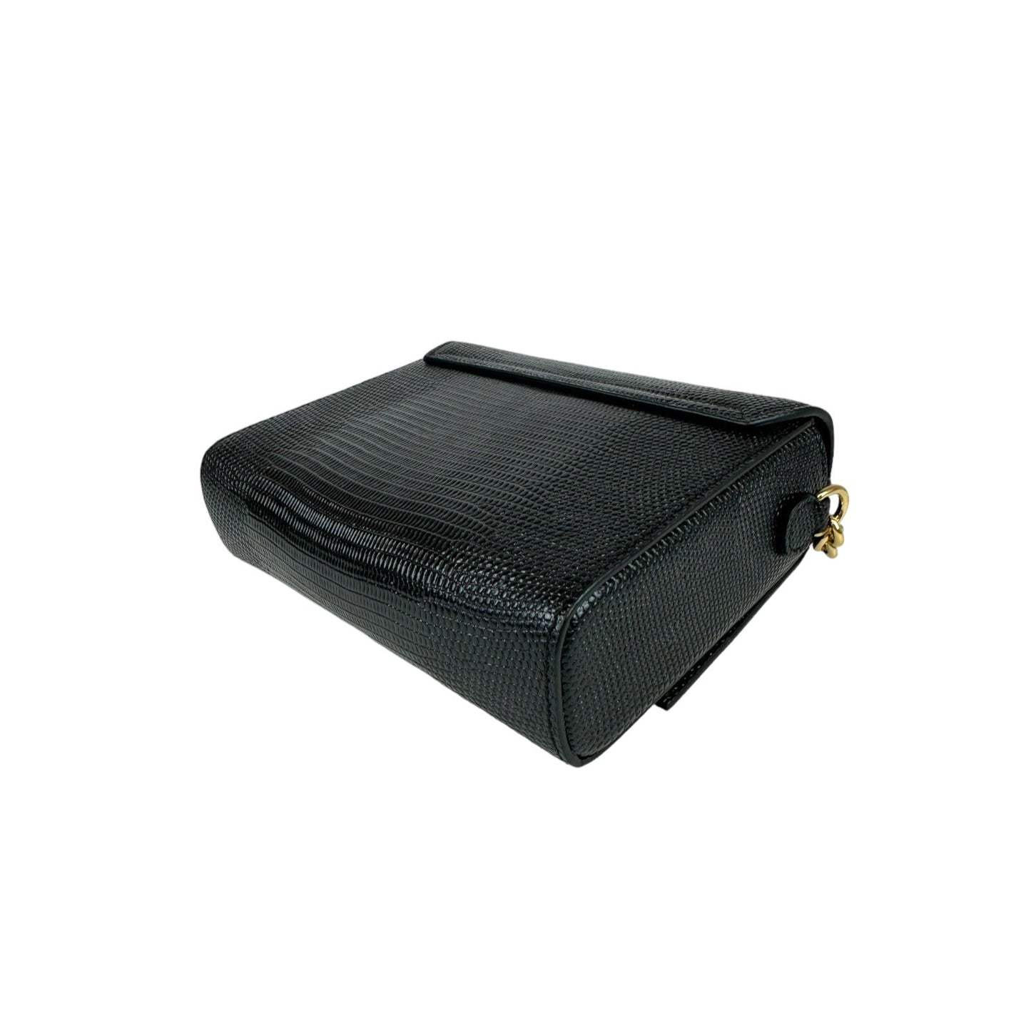 Dolce & Gabbana DG Crystals Crossbody Bag Black Leather