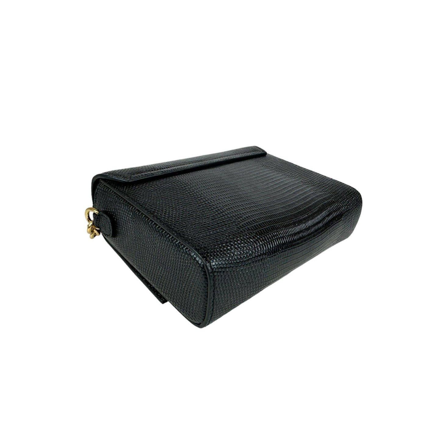 Dolce & Gabbana DG Crystals Crossbody Bag Black Leather