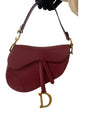 Dior Saddle Red Medium Grained Leather Shoulder Bag