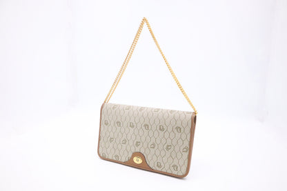 Dior Shoulder Bag in Beige Honeycomb Canvas