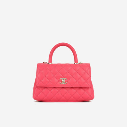 Chanel Small Coco Handle - Hot Pink