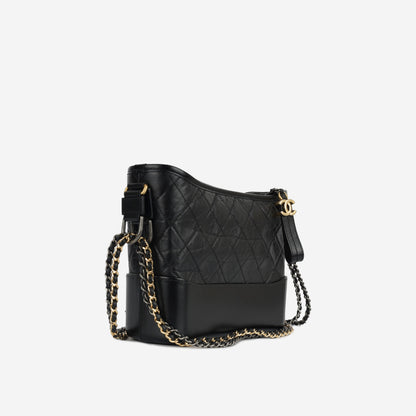 Chanel Gabrielle Calfskin Black Shoulder Bag