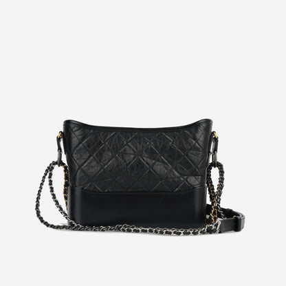 Chanel Gabrielle Calfskin Black Shoulder Bag