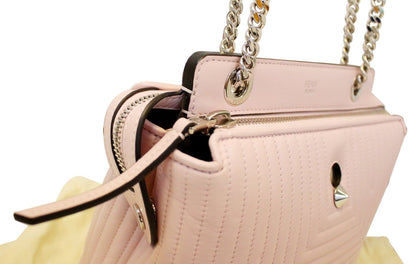 Fendi Dotcom Lambskin Red Shoulder Bag
