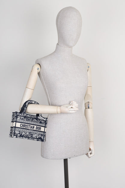 Dior Book Tote Mini Canvas Tote Bag