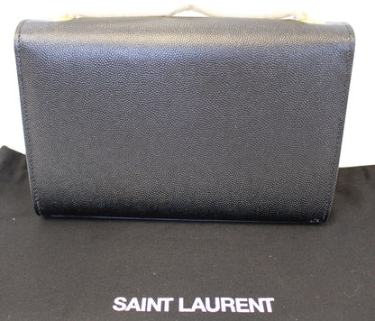 Saint Laurent Kate Leather Black Crossbody Style 4