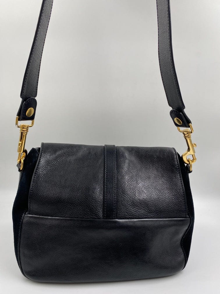 Céline leather and suede crossbody