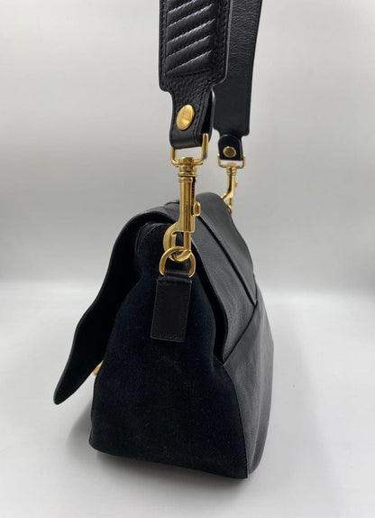 Céline leather and suede crossbody